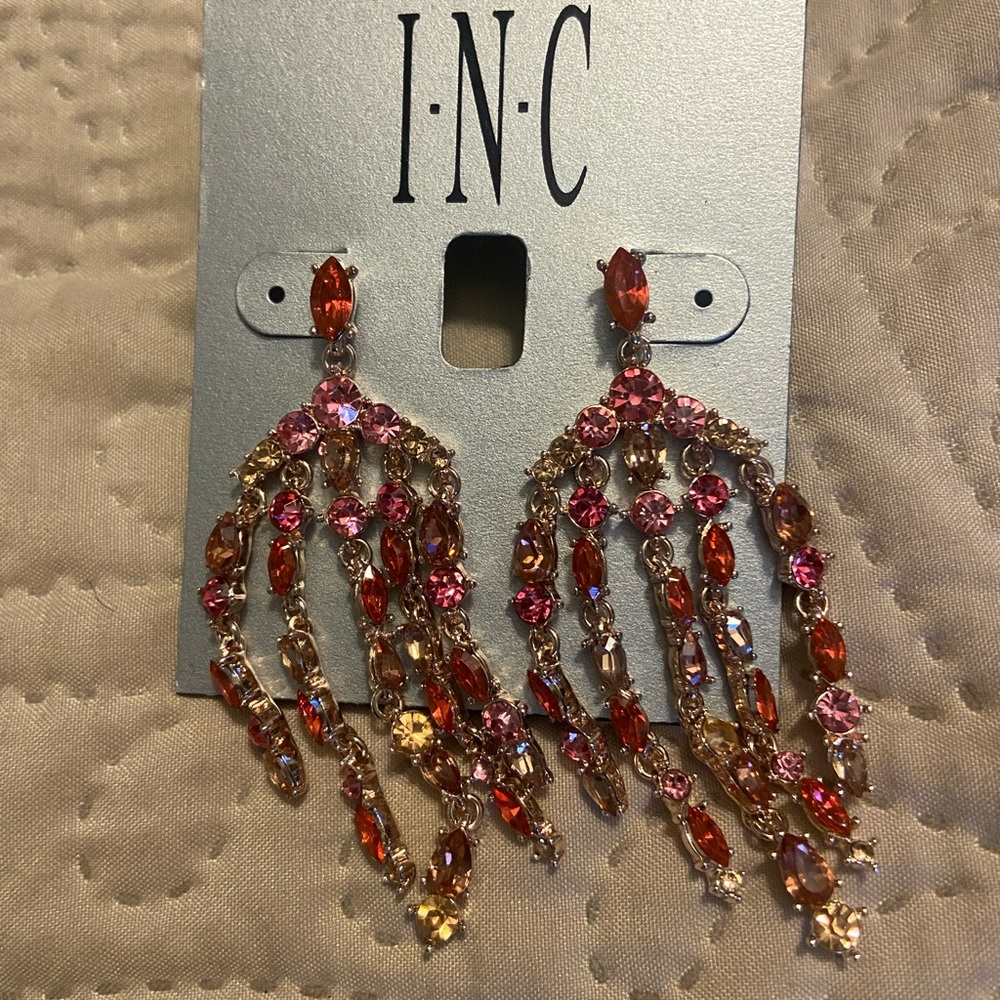 INC rhinestone earrings